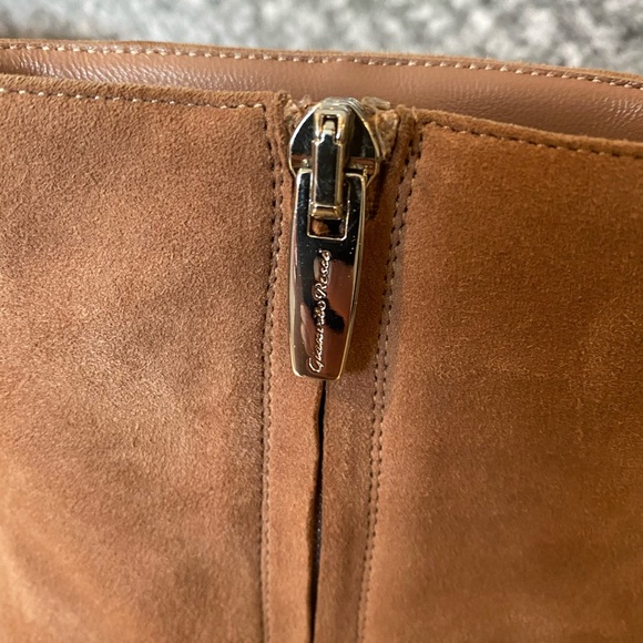 Gianvito Rossi Suede Blush Boots - Picture 2 of 3